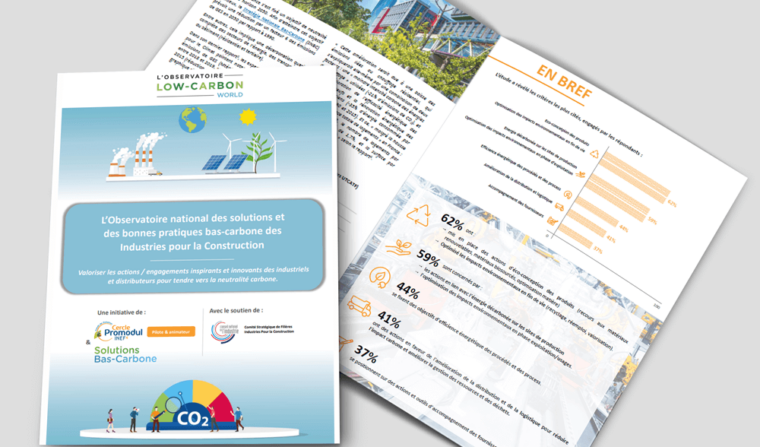 Rapport fondateur de l’Observatoire national des solutions et des bonnes pratiques bas-carbone des Industries pour la Construction