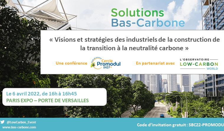 Présentation des avancées de l’Observatoire lors d’une conférence dédiée sur Solutions Bas-Carbone